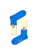 Happy Socks Blu Latte Unisex Cotone Premium Calzini 1 Paio Misura 4-7 - £18.14 GBP