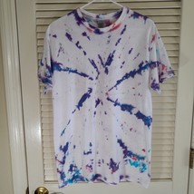 Gildan T Shirt Festival Tie Dye Tee Size M Short Sleeve 100% Heavy Cotton - £12.74 GBP