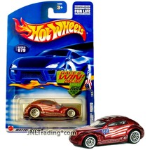 Year 2001 Hot Wheels Star-Spangled 1:64 Die Cast Car #1 - Red CHRYSLER PRONTO - £15.92 GBP