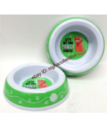 2 Cat Food Water Dish Pet Sturdy Feeding Bowls 3.5-4&quot; Diameter Bowl, Let... - $300.87 MXN