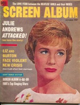 Screen Album-Julie Andrews-Beatles-Liz Taylor-Richard Burton-Sept-1964 - £40.22 GBP
