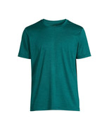 Athletic Works Men&#39;s Jersey Tee with Short Sleeves, Teal Size S(34-36) - £12.47 GBP