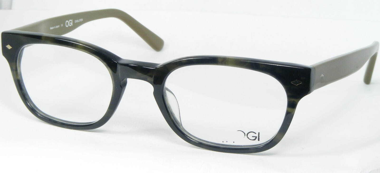 OGI Evolución 9606 1332 Verde Demi Gafas Marco 50-21-150mm Japan - $115.12