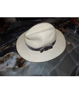 Janie &amp; Jack Heathered Cream Wide Brim Hat Size 2T/3 Years Girl&#39;s NEW - $26.10