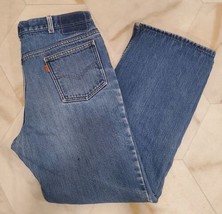Vintage 1986 Levis Orange Tab Flannel Lined Jeans 32 x 28 Levi&#39;s Denim USA Made - £47.18 GBP