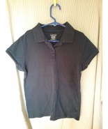 IZOD Unisex Dark Navy School Uniform Polo Shirt Size Medium  (10/12) - €1,73 EUR