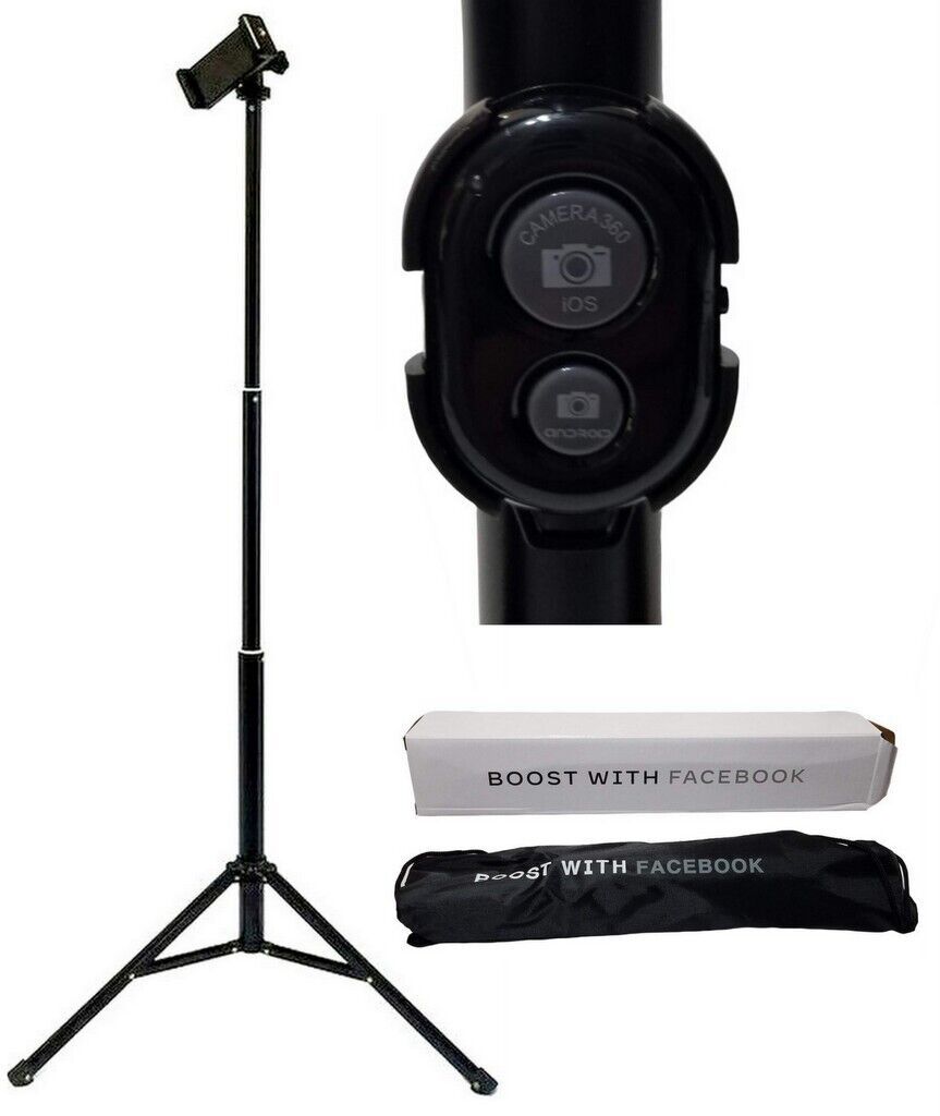 58in Tripod Portable Lightweight Adjustable Smartphone Holder + Remote S... - $9.89