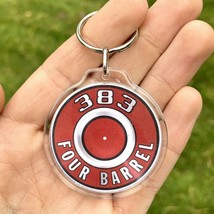 Big Block 383 Four Barrel Air Cleaner Keychain - V8 Engine Keyring - $11.99