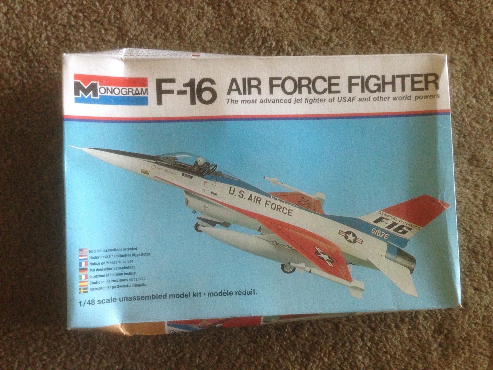 Monogram 1/48 F-16 Air Force Fighter (Prototype) - £21.06 GBP