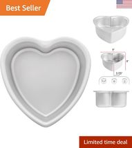 Anodized Aluminum Heart Cake Pan, 8 x 3 Inch - $47.50