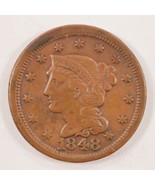 1848 1C Large Cent in Extra Fine XF Condition, Brown Color, Nice Detail! - £79.12 GBP
