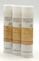 3 AVON Moisture Therapy Daily Defense Lip Balm W/Vitamin A,E,C SEALED!! - £11.95 GBP