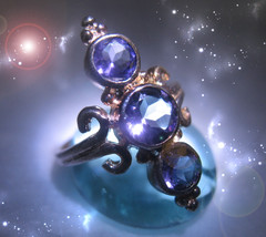 HAUNTED RING CRYSTAL TOWER OOUT WITH THE OLD IN WITH THE NEW GOLDEN ROYAL MAGICK - £293.95 GBP