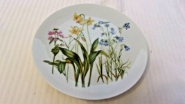 Rock Garden Flowers Dessert Plate Porcelain from Shafford Japan 7.75&quot; Di... - £30.58 GBP