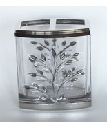 Debossed Silver Leaves Chrome Top &amp; Bottom Rectangle Toothbrush Holder /... - $52.96 CAD
