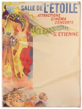 SALLE DE L&#39;ETOILE (c.1902) Vintage Orig French Poster Early Cinema ART B... - $1,500.00