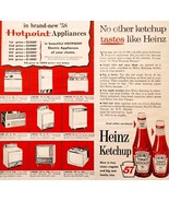 1958 Heinz Ketchup Hotpoint Contest Advertisement Appliance Condiment DW... - $558.38 MXN