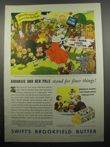 1933 Swift's Brookfield Butter Ad - Brooksie and her pals stand for finer things - $18.49
