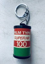 VINTAGE FUJICOLOR HR100 FILM CAN BLACKPOOL KEY RING  - £9.78 GBP