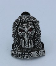 Iron Maiden Pin Brooch English Pewter Alchemy Poker Vintage 1997 - £43.32 GBP