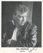 Del Reeves Country &amp; Western Singer Giant 10x8 Hand Signed Photo - £10.38 GBP