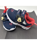 Disney Mickey Mouse Toddler Size 7 Sneakers Athletic Shoes Red Navy Blue... - €11,61 EUR