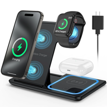 Wireless Charger 18W Fast Iphone Charging Station 3 in 1 Wireless Chargi... - $32.44