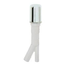 New/Sealed EZ-FLO 60421, White Plastic Air Gap with Chrome Cap 2 x 2.5 x... - $1.29