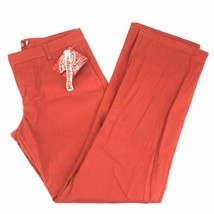 Dickies Dark Orange Red Mid Rise Pants Junior&#39;s Size 11 Boot Cut Twill NWT NOS - £22.70 GBP