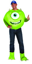 Disguise Men&#39;s Disney Pixar Monsters University Mike Deluxe Costume, Green/White - £162.19 GBP