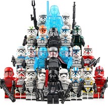 Star Wars Darth Vader Stormtrooper Clone trooper 24pcs Minifigures Building Toy - £29.85 GBP