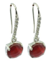 pulchritudinous Red Onyx 925 Sterling Silver Red Earring Natural gemston... - $28.70