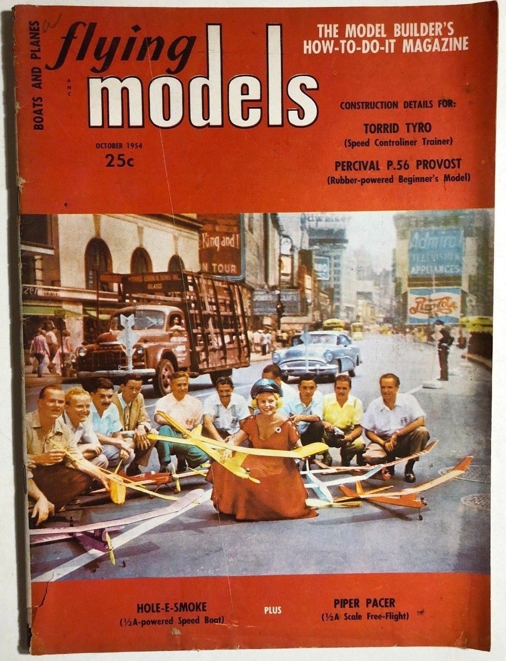 Primary image for FLYING MODELS Magazine October 1954 Fixit Wright Frank O'Connor GA comic strip