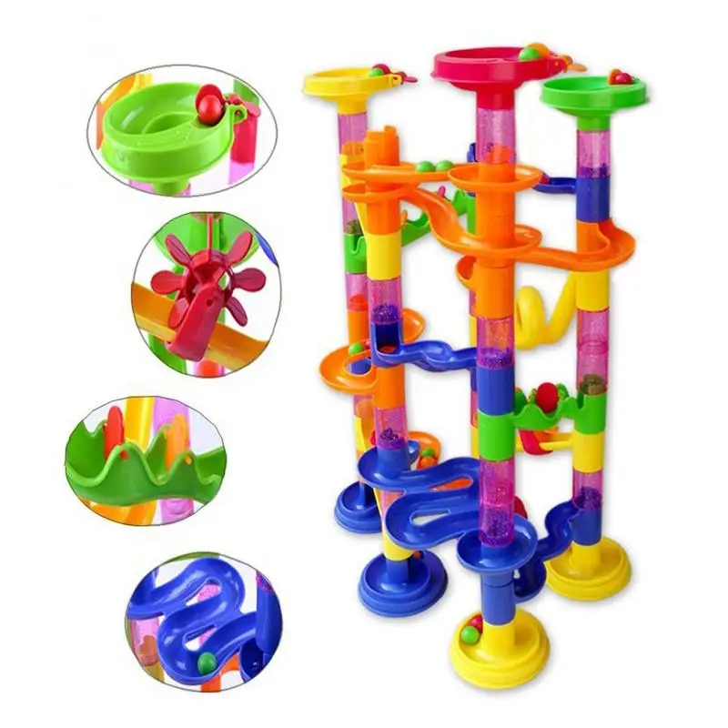 105pcs Children&#39;s Luxury Marble Competition Game Fun Running Intellectual Track - £19.28 GBP+