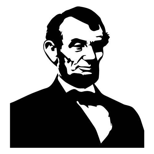 Abraham Lincoln sticker VINYL DECAL President Emancipation Gettysburg Address - $7.12