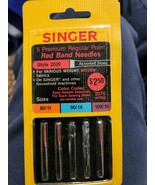 SINGER Regular Point RED BAND Needles 2020 #4766 (2078)  2 (80/11) +1 (1... - $208.80 MXN