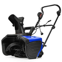 18-Inch 15 Amp Electric Snow Thrower Corded Snow Blower 720Lbs/Minute Blue - £286.43 GBP