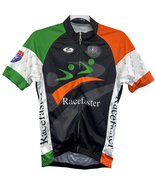 DRV Mens Cycling Jersey Shirt Black Size L Short Sleeve Zipper Race Cut ... - £18.55 GBP