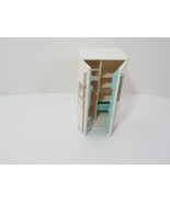 TOMY dollhouse furniture vintage refrigerator fridge w/ one blue drawer bin - £12.31 GBP