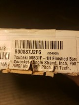 Tsubaki 50b31f1h finished bore sprocket single strand in. #50 5/8 pitch ... - €13,84 EUR