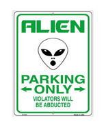 Alien Parking Only Parking Sign 9 X 12 - €21,87 EUR