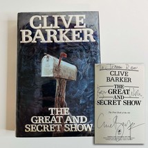 The Great And Secret Show SIGNED w/note Hardcover By Clive Barker 1st Ed... - £111.26 GBP