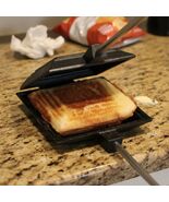 Cast Iron Camp Cooker - Pre-Seasoned Pie Iron Sandwich Maker for Campfir... - $48.94 CAD