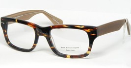 Booth &amp; Bruce England P040 Tortoise And Brown Eyeglasses Glasses Frame 49-19-140 - £58.53 GBP