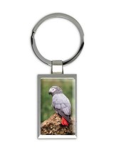 Parrot African Grey Macaw : Gift Keychain Bird Nature Animal Cute - £6.35 GBP