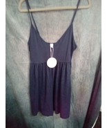 Anrabess Womans Spaghetti Strap Navy Blue Romper Sz M 9001ARE - $29.00