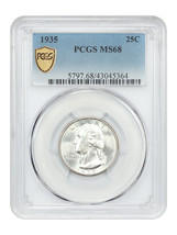 1935 25C PCGS MS68 - $6,111.00