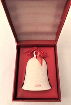 Hallmark Porcelain Dated Bell 2008 Happy Holidays in Box Christmas Decorations - £5.59 GBP