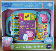 Kids Teaching Toy Read Discover With Peppa Pig Vtech Learn &amp; Discover Book - $29.99