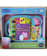 Kids Teaching Toy Read Discover With Peppa Pig Vtech Learn &amp; Discover Book - £23.71 GBP
